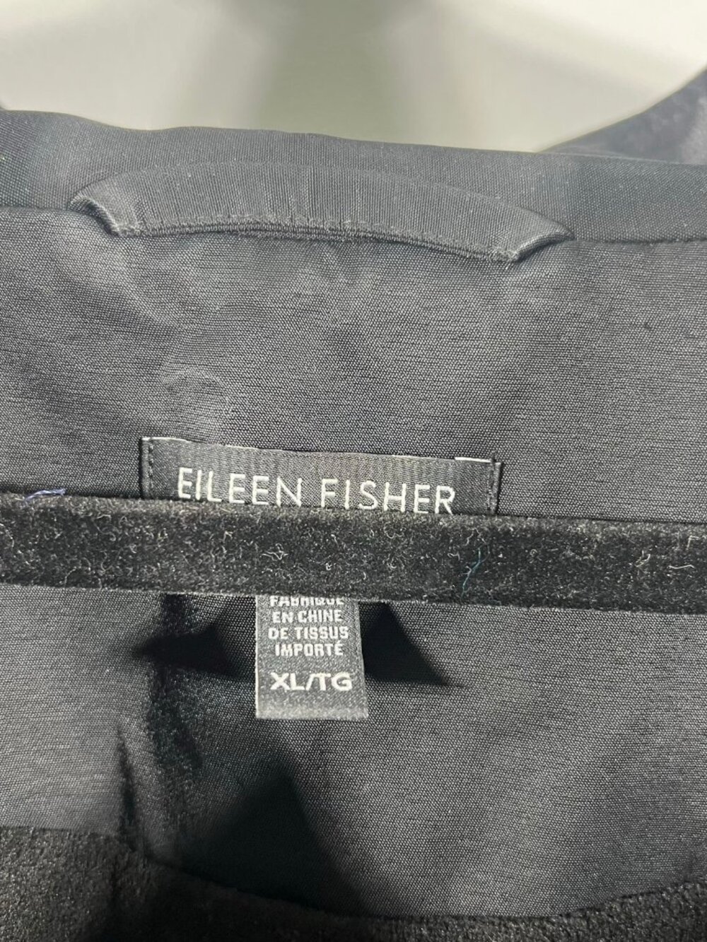 Eileen Fisher Jacket Womens Full Zip Asymmetrical XL Minimalist Lagenlook Luxe - Picture 5 of 7